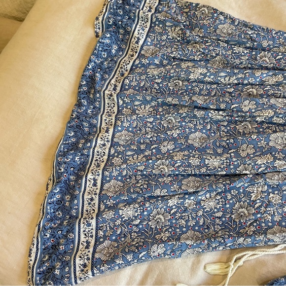 Blue and white flowy dress or mumu - Picture 6 of 10